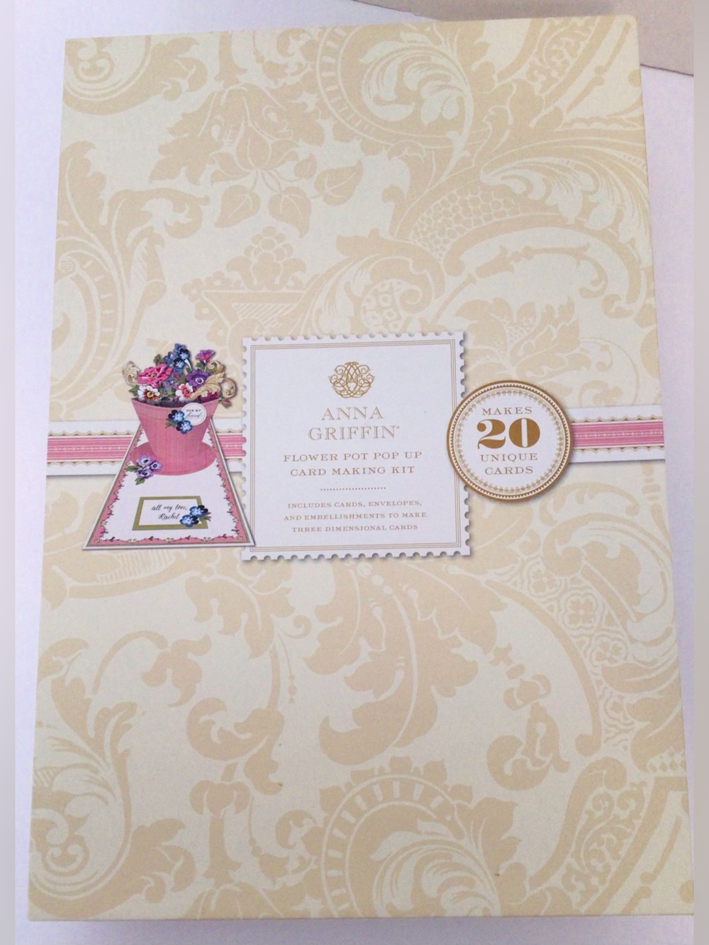 Anna Griffin Flower Pot Pop Up Card Kit AG1260 Makes 20 Cards COMPLETE UNUSED